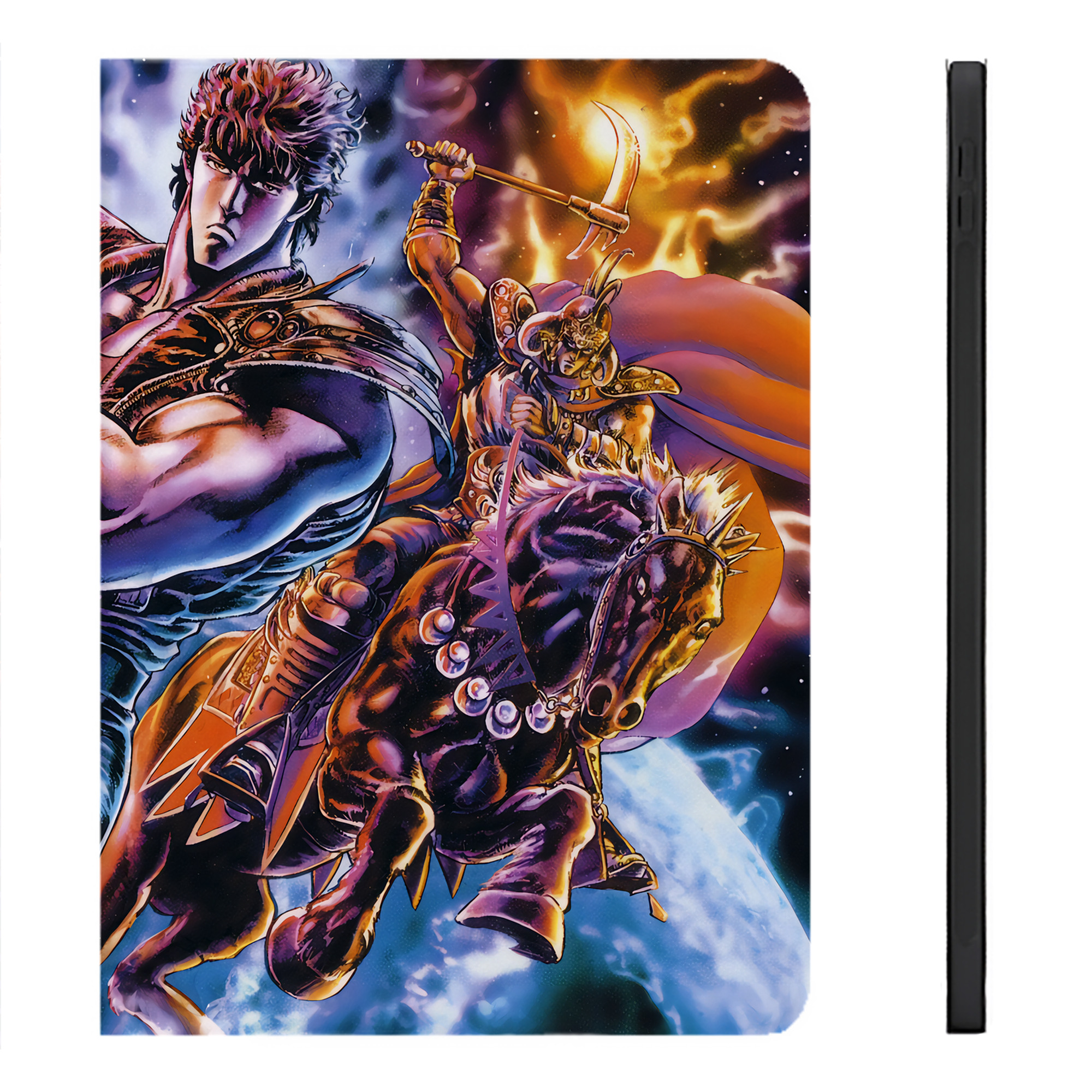 （画像用） 北斗の拳 Fist of the North Star IPadケース ペンホルダー付き ブックスタイルデザイン
